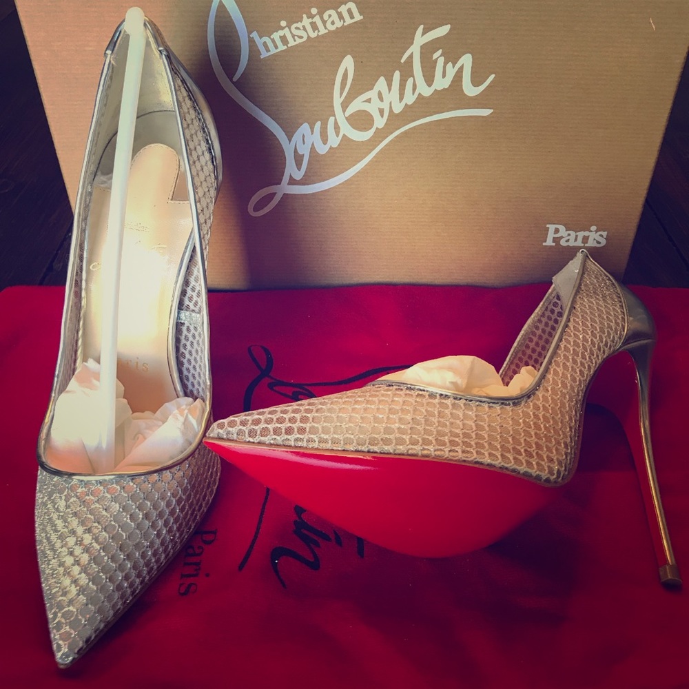 NIB- Never Worn- Christian Louboutin Pumps “Follies Resille” size 4.5 US